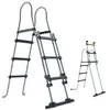 Image de Hecht - Jardin 00091 Echelle Double Pour Piscine 107 Cm -symétrique Hors Sol Accessoire Piscine Marches 2x3