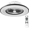 Image de Noaton® Vega 11056BR Ventilateur de plafond avec lumière, télécommande, gradation LED 44W, 3 températures de couleur réglables, minuteur, flux d'air jusqu'à 61 m3/min, Ø56cm gris, Enceinte Bluetooth en occasion ou reconditionné