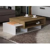 Image de Skye Decor, Tab - Blanc, Noyer, Table basse, Blanc, PANNEAU AGRÉGÉ 100 % MÉLAMINÉ, 105 x 60 x 32 cm