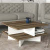 Image de Skye Decor, Hamton - Walnut, White, Tables basses, noyer, 60 x 31,2 x 60 cm