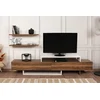 Image de Skye Decor, Nirvana - White, Teak, Meubles TV, Blanc, 180 x 41,7 x 29,5 cm