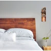 Image de Opviq, KN14, appliques murales, marron, sapin, 18 x 30 x 10 cm