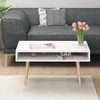 Image de Skye Decor, Via, table basse, blanc, 100 % PANNEAUX DE SPANCE REVÊTUS DE MÉLAMINE, 80 x 45 x 53,6 cm