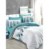 Image de L'Essentiel Linge de Maison, Nesto - Petrol, ensemble linge de lit, vert pétrole, 100 % COTON RANFORCE, 240 x 220 cm
