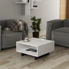Image de Skye Decor, Hola- Hola DTE, Blanc,,Anthracite, Tables basses, 32x60x60 cm, 100% panneau de particules mélaminé