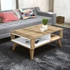 Image de Skye Decor, Ionis- IonisZNA, couleur chêne, blanc, tables basses, 40x90x60 cm, panneau de particules 100 % mélaminé