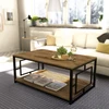 Image de Skye Decor, Kelvin- Kelvin ZNA, couleur noyer, noir, tables basses, 50x120x60 cm, panneau de particules 100 % mélaminé