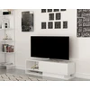 Image de Skye Decor, Damla, table de télévision, blanc, 100 % PANNEAUX DE SPANCE REVÊTUS DE MÉLAMINE, 120 x 31,8 x 35 cm