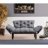 Image de Hanah Home, Nitta- FTN1218, Gris, Canapés-lits, Cadre : 100% métal