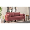 Image de Hanah Home, Bella- BLC1515, Claret,Red, Canapés-lits, Cadre : Bois / MDF