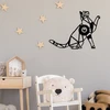 Image de Opviq, 592- 592SHD, noir, appliques murales, 56 x 12 x 42 cm, corps en MDF
