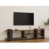 Image de Skye Decor, Zeyna- ZeynaPUQ, couleur noyer,anthracite, armoires TV, 40x156x29,6 cm, panneau de particules 100% mélaminé
