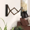 Image de Opviq, Sivani - MR - 725, appliques murales, noir, métal, 15 x 35 - 62 x 30 cm