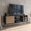 Image de Skye Decor, Mistico (140) - Walnut, Black, Meubles TV, noyer, 140 x 58,7 x 35,5 cm