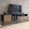 Image de Skye Decor, Mistico (180) - Walnut, Black, Armoires de télévision, noyer, 180 x 58,7 x 35,5 cm