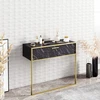 Image de Skye Decor, Polka - Black, buffet, or, 100 % PANNEAUX DE SPANCE MÉLAMINÉS, 90 x 38,5 x 76,8 cm