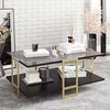 Image de Skye Decor, Polka - Black, tables basses, or, 91,5 x 36,6 x 61,5 cm