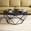 Image de Skye Decor, Diamond - Black Marble, tables basses, noir, 90 x 38 x 90 cm