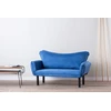 Image de Hanah Home, Chatto - Blue, Canapé-lit, Canapé-lit 2 places, bleu, coton, 150 x 75 x 70 x cm