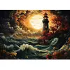 Image de Puzzle artistique « Phare dans la tempête » - 1 500 pièces