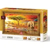 Image de ART PUZZLE Puzzle avec cadre et colle 3in1 Rois de la savane 1000 pièces