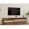 Image de Skye Decor, Barko, table de télévision, pin atlantique, 100 % PANNEAUX ESPAGNOLS MELAMINÉS, 160 x 35 x 35 cm