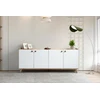 Image de Skye Decor, Sumer- Sumer H3020BMS, Couleur chêne,,Blanc, Commodes, 77,8x180x41 cm, 100% panneau de particules mélaminé