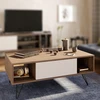 Image de Skye Decor, Mistico - Walnut, White, Table basse, noyer, 100 % ESPAGNE MÉLAMINE, 120 x 60 x 45,6 cm