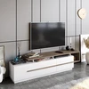 Image de Skye Decor, Pia- Pia CNF, couleur noyer,,Blanc, Armoires TV, 46,4x180x38,9 cm, 100% panneau de particules mélaminé