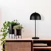 Image de Opviq, lampe de table moderne avec structure en métal, noire, 58 cm de hauteur, 24 cm de diamètre | 2 douilles E14, IP20, câble de 2,5 m avec interrupteur | Design scandinave élégant.