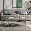 Image de Skye Decor, Loire - Blanc, Tables basses, Blanc, 100 x 40 x 50 cm