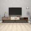 Image de Skye Decor, Milan - Noyer, marbre blanc, meubles TV, noyer, 180 x 40 x 35 cm