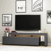 Image de Skye Decor, Beliz- Beliz NRC, Anthracite, Armoires TV, 53x192x37 cm, 100% panneau de particules mélaminé