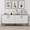 Image de Skye Decor, Kiev- Kiev HCT, couleur noyer,,Blanc, commodes, 78x180x35 cm, 100% panneau de particules mélaminé