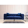 Image de Hanah Home, Como- HLN1128, bleu marine, canapés-lits, structure : bois de hêtre / panneaux de particules