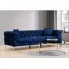 Image de Hanah Home, Como- HLN1129, Navy,bleu, Canapés-lits, Cadre : Bois de hêtre / Panneau de particules