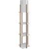 Image de Opviq, Nora - White, lampadaires, blanc, en MDF, 21 x 21 x 135 cm