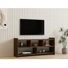 Image de Skye Decor, Pera - Walnut, Table de télévision, noyer, 100 % PANNEAUX ESPAGNOLS REVÊTUS DE MÉLAMINE, 120 x 28 x 55 cm