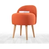 Image de Hanah Home, Corvile- FLF1149, Orange, Poufs classiques, 50 % coton / 50 % lin