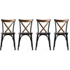 Image de Skye Decor, Ahap- Ahap Ekol NMB, couleur noyer, chaises de bureau, 84x42x41 cm, structure : 100 % métal