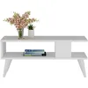Image de Skye Decor, Ayca - White, Tables basses, blanc, panneau de particules de mélamine, 90 x 40 x 45 cm