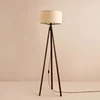 Image de Opviq, AYD-3450, lampadaire, crème, tissu, 21 x 21 x 140 cm