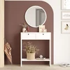 Image de Skye Decor, Lr1-W, buffet, blanc, panneaux de particules 100 % mélaminés, 80,4 x 24,2 x 90 cm