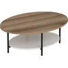 Image de Skye Decor, Elis, tables basses, chêne, panneau de particules mélaminé, 90 x 36 x 60 cm