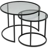 Image de Skye Decor, Black-Grey-60-42, Tables basses, noir, verre, 60 x 43 x 60 cm