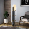Image de Opviq, Shelf Lamp - 8115, Lampes sur pied, noir, métal, 25 x 25 x 130 cm