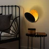 Image de Opviq, applique murale moderne en métal, noir et cuivre, 25 x 25 x 16 cm | LED SMD 5 W 3000 K | IP20 | Un design élégant pour des intérieurs et des bureaux raffinés.