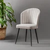 Image de Skye Decor, Rubi - Cream, ensemble de chaises (4 pièces), crème, 100 % MDF, 52 x 42 x 85 cm