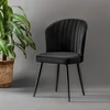 Image de Skye Decor, Rubi - Black, ensemble de chaises (4 pièces), 100 % MDF, noir, 52 x 42 x 85 cm