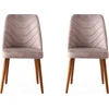 Image de Skye Decor, Dallas - Dallas 555NMB, noyer, chaises de bureau, 90 x 50 x 49 cm, structure : 100 % métal